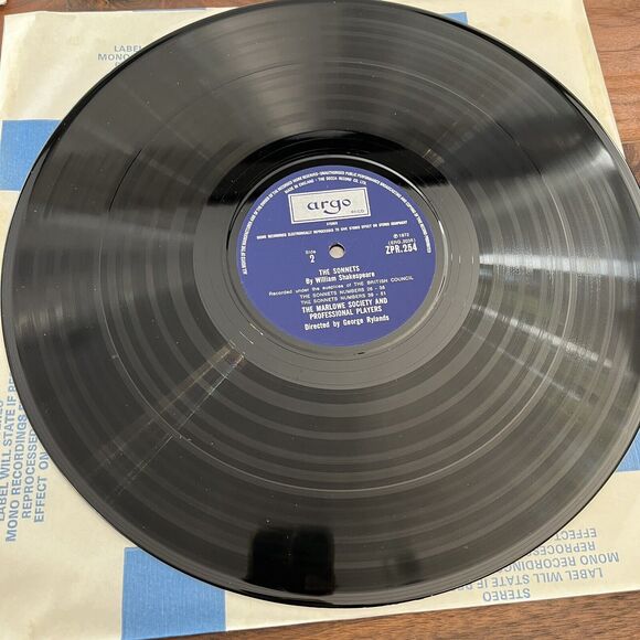 Works OF Shakespeare The Sonnets 3xLP Box Set 1972 Argo ZPR 254-6 - Picture 8 of 11